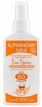 Alphanova Sun Spray Bebekler için SPF Faktör